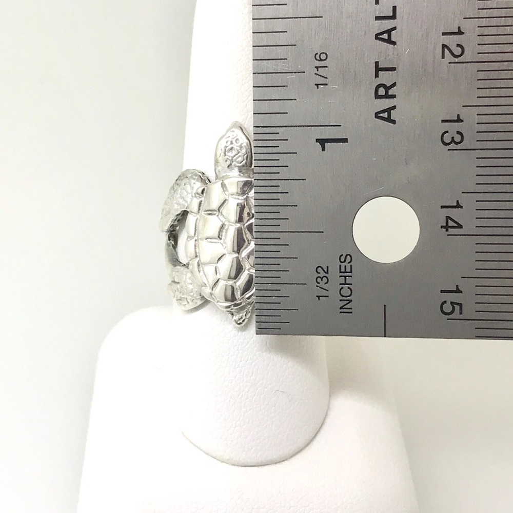 NWT, .925 ring baby sea turtle ring handmade by me - Picture 7 of 7